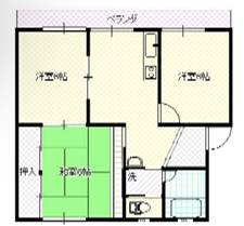 蔵敷マンションの間取り
