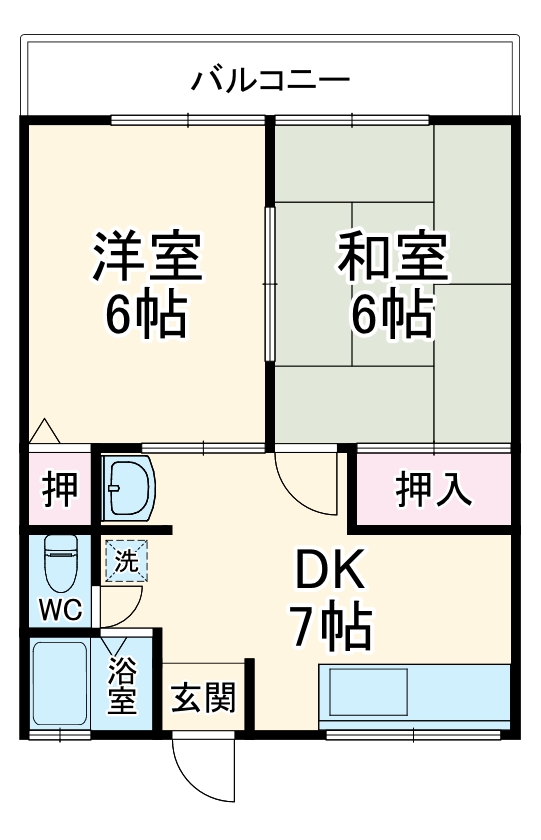 シティハイムバイオレットの間取り