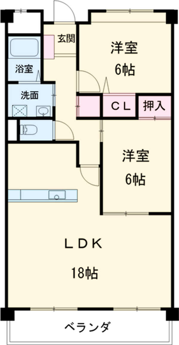 バンブー竹谷の間取り