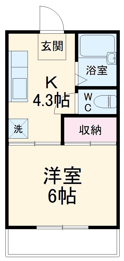 旭ハイツ柳瀬川の間取り