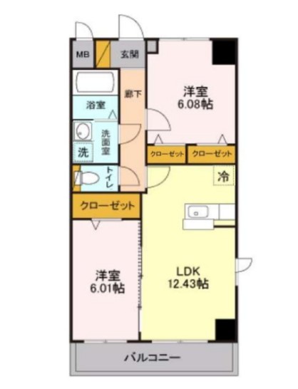 モナークヴィラの間取り