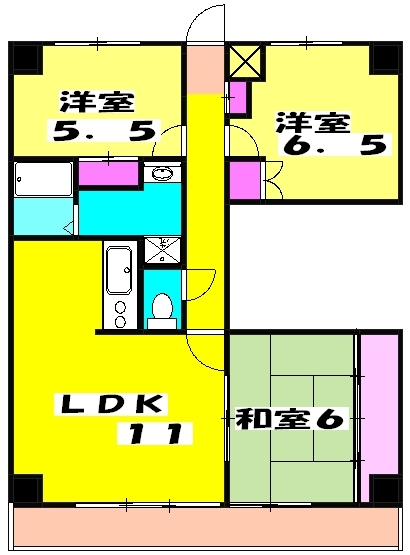 シャルマン２の間取り