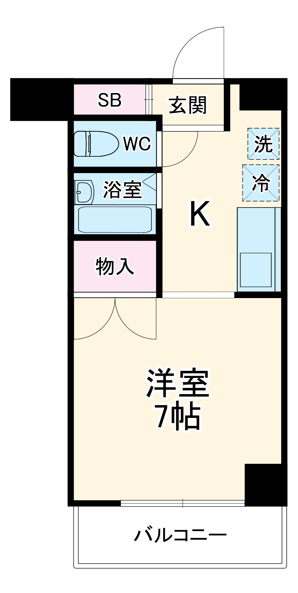 ハイツチェリーブロッサムの間取り
