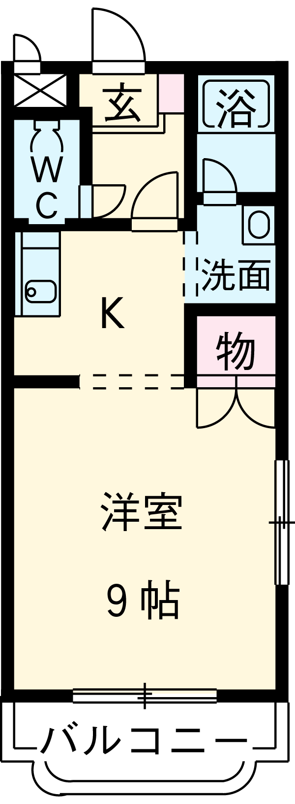 ユーミーマンションクレセールの間取り