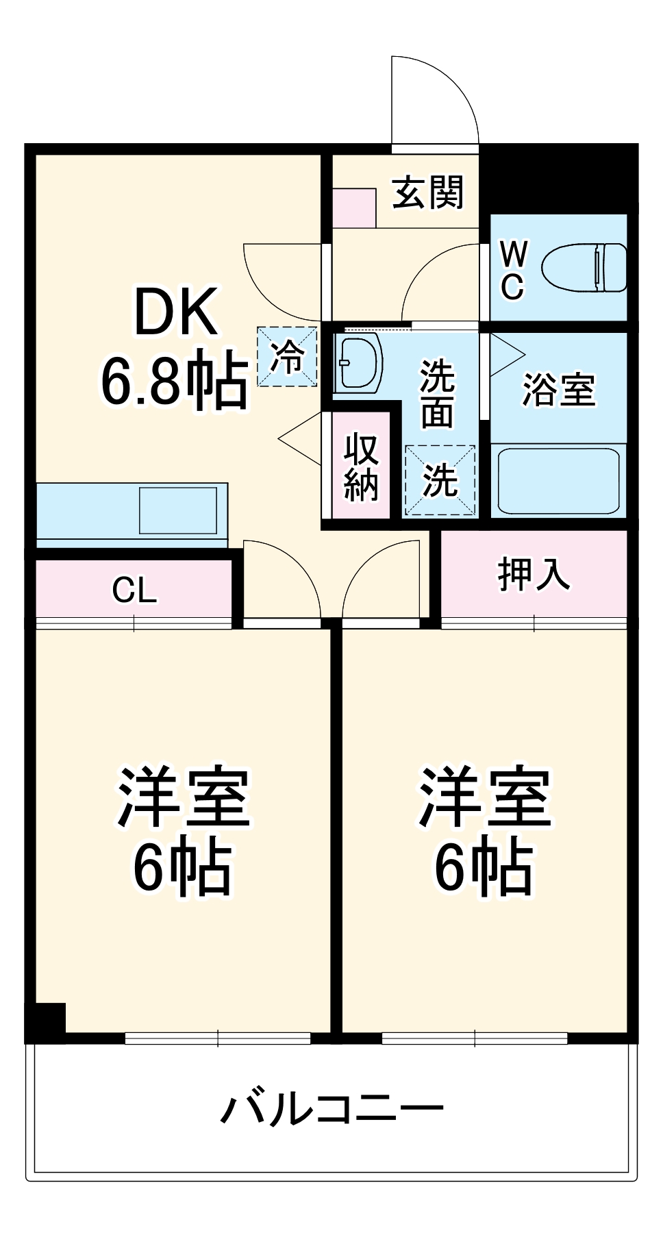 CHURA・SUNHEIMの間取り