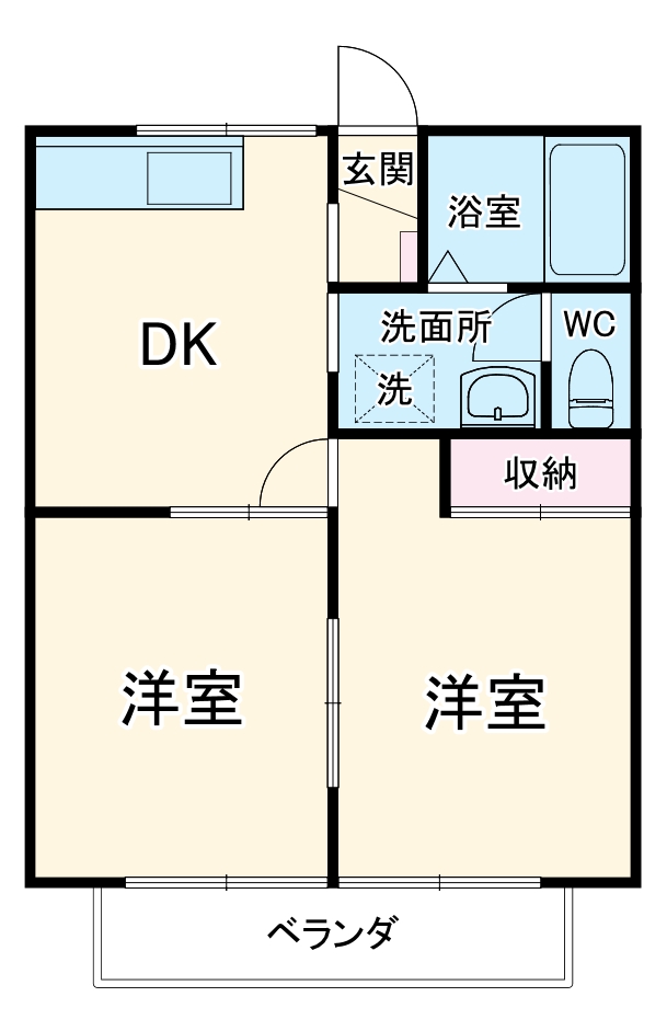 メルベーユⅡの間取り