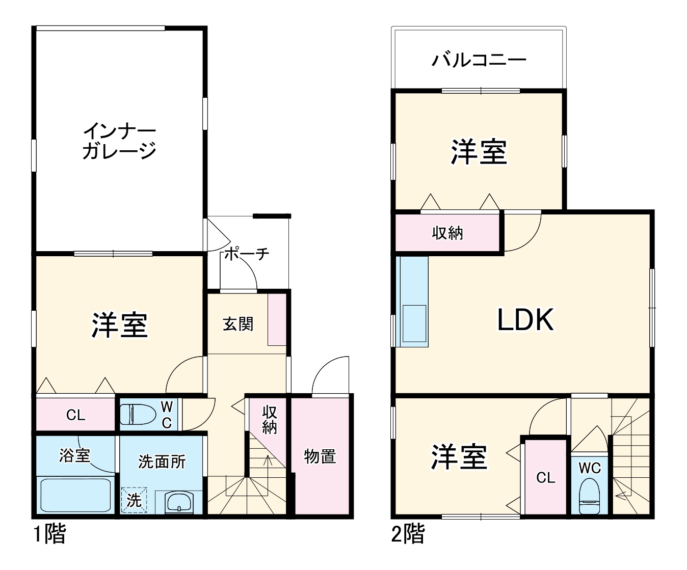 タウンハウス静の間取り