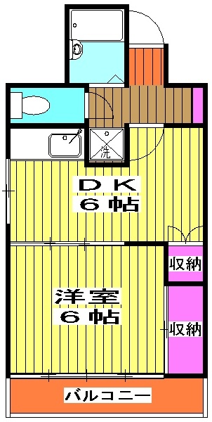 プラザ神谷の間取り