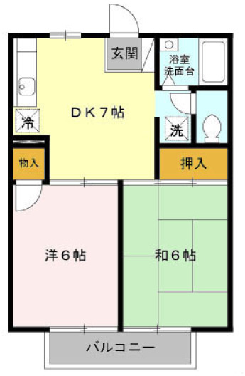コーポしらさぎの間取り