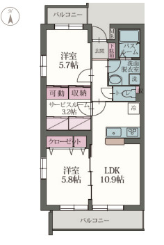 ソレイユKアンの間取り
