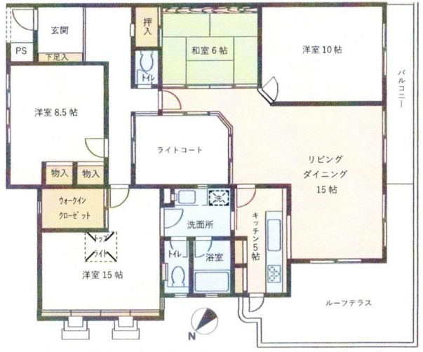 ぱすとらーれ目黒の間取り