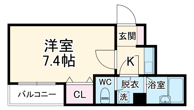 ビルクリバラの間取り