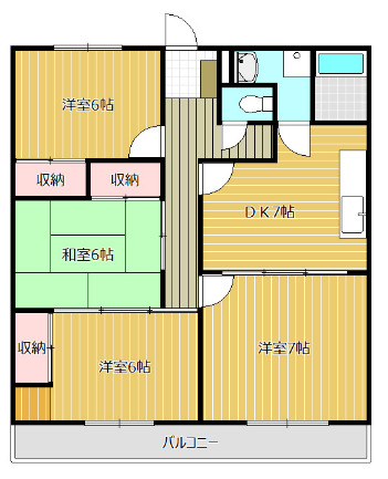 メゾンド・ブランシェの間取り
