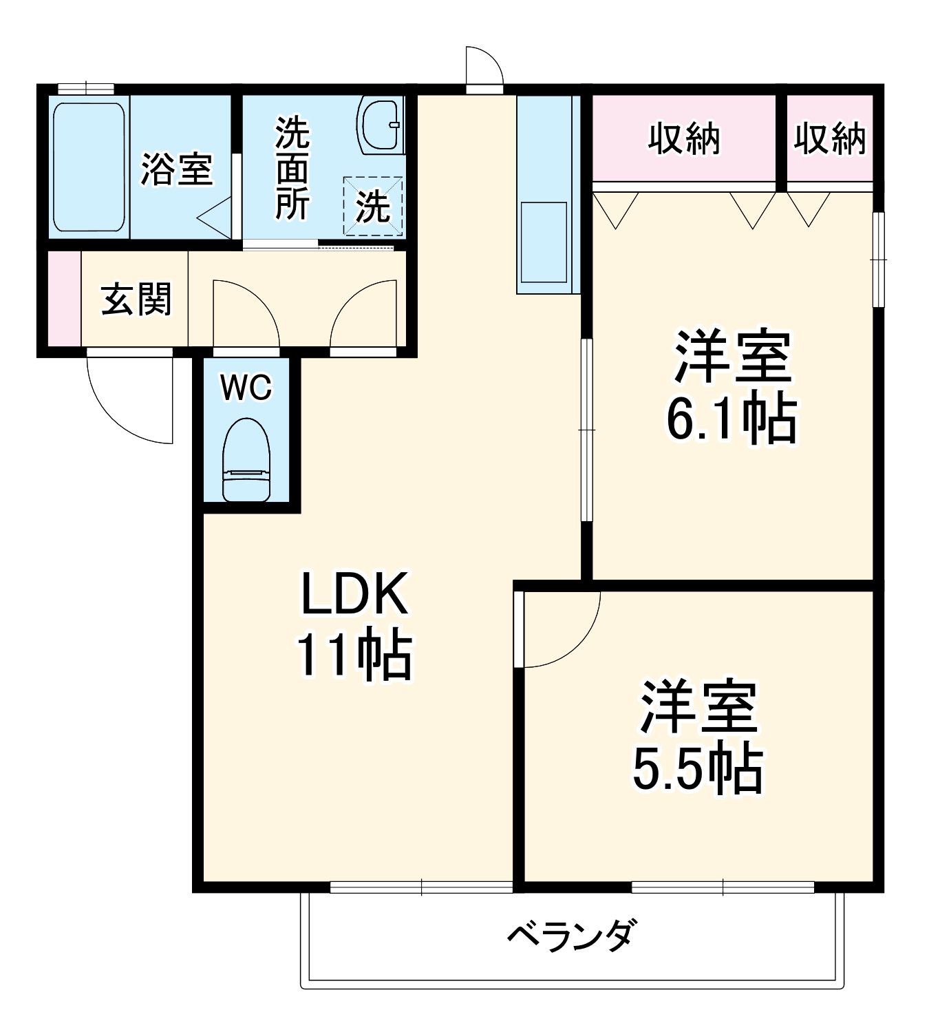 ラフォーレ天王の間取り