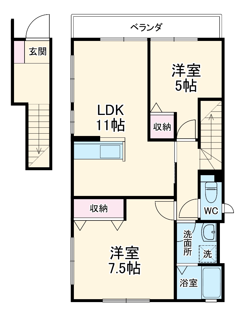 LaLaの間取り