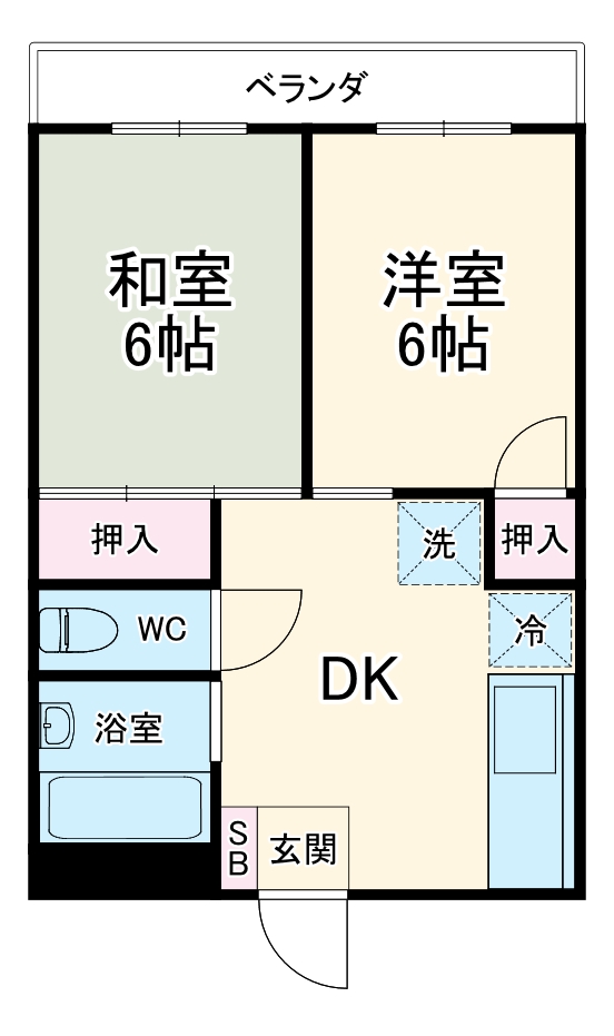サンハイツ福田の間取り