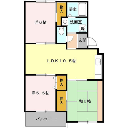 ファミール東宮原の間取り