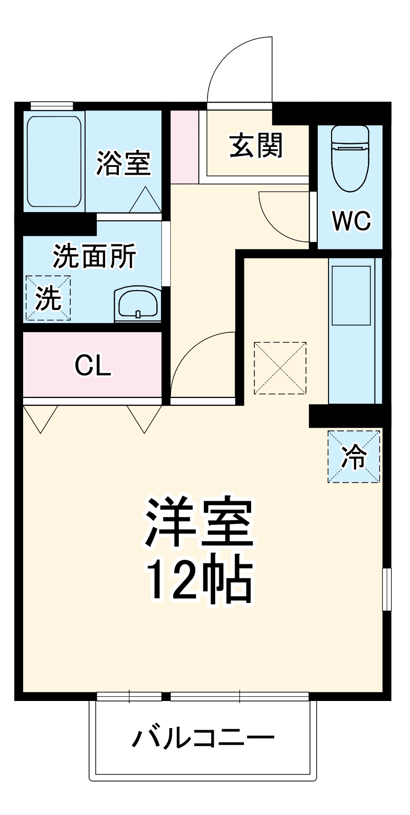 クレール Ⅰの間取り