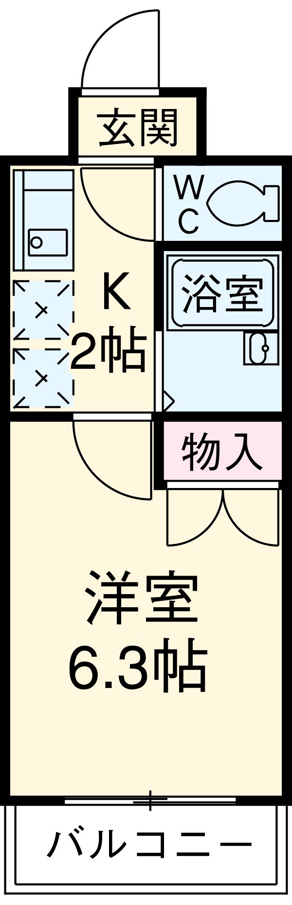 ラ・ポート八熊苑の間取り