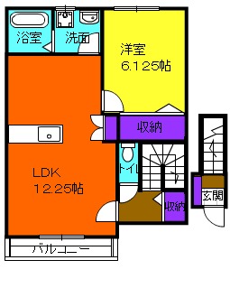エムズコート春岡の間取り