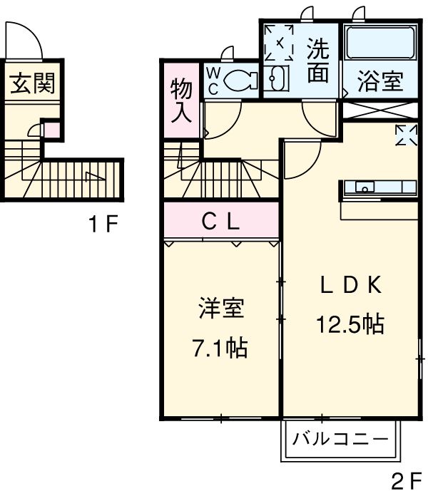 アスピリア ナチュールの間取り