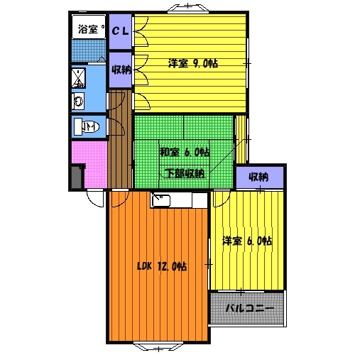 コーポ磯村の間取り