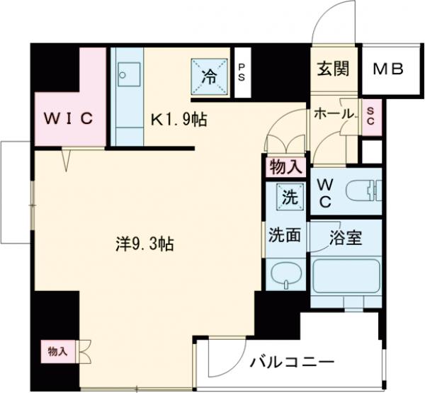 パークハビオ戸越の間取り