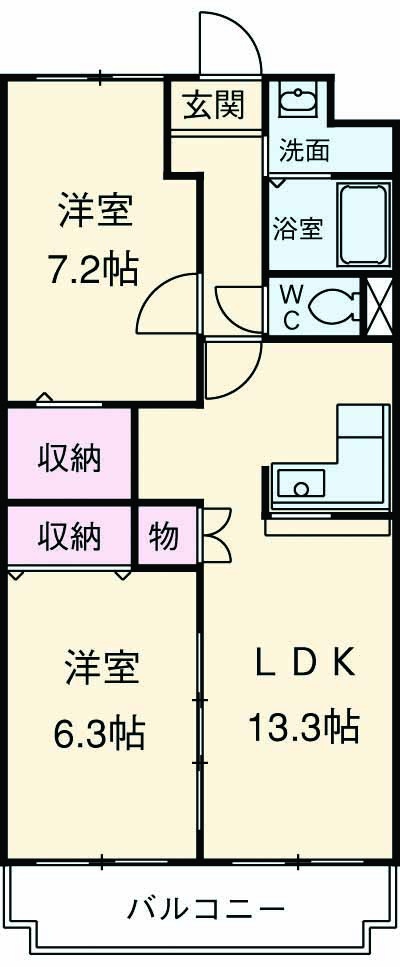 サンリーフ手越の間取り