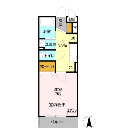 オークヒル大成の間取り