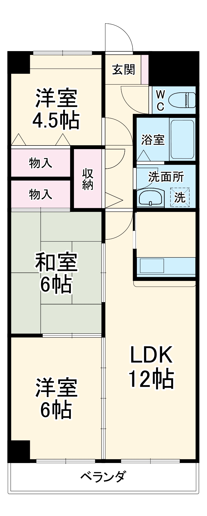 グランツ杉山Ⅲの間取り