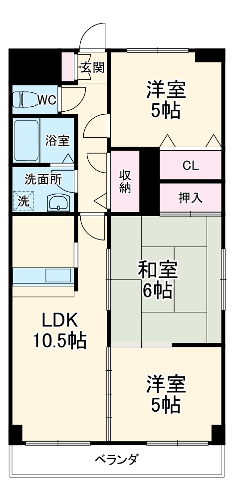 グランツ杉山Ⅲの間取り