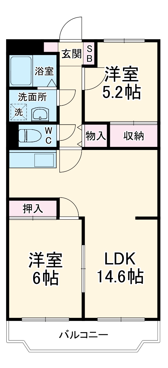 パストラルこものの間取り