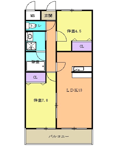 プリミエール荒井の間取り