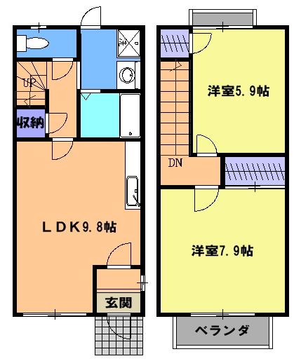 ブランシェサカノの間取り