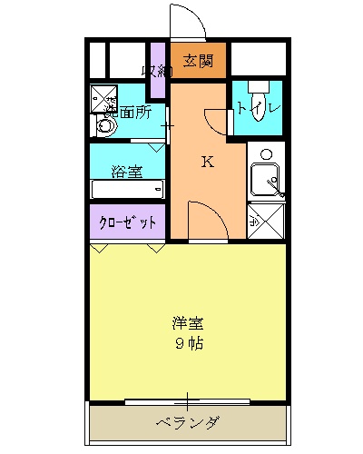 グローリ栄町の間取り