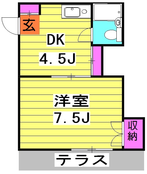 ハイツウエストヒルの間取り
