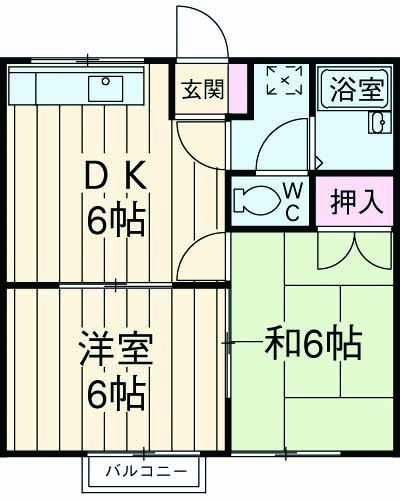 藤栄コーポの間取り