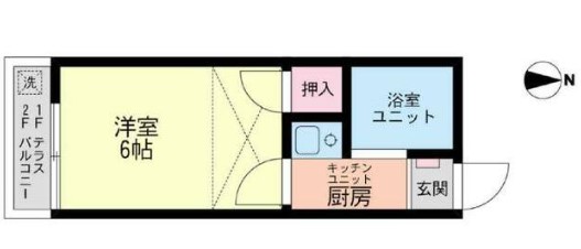 レオパレス南馬込第2の間取り
