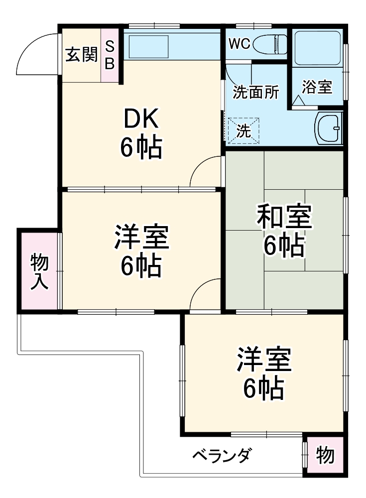 東大宮マンションの間取り