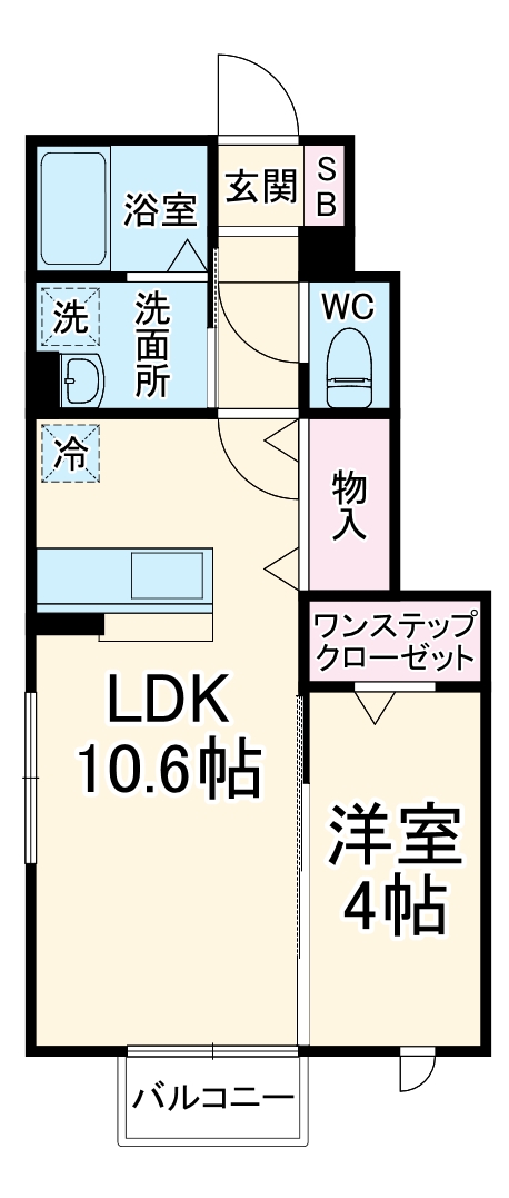 セジュールアン ラビの間取り