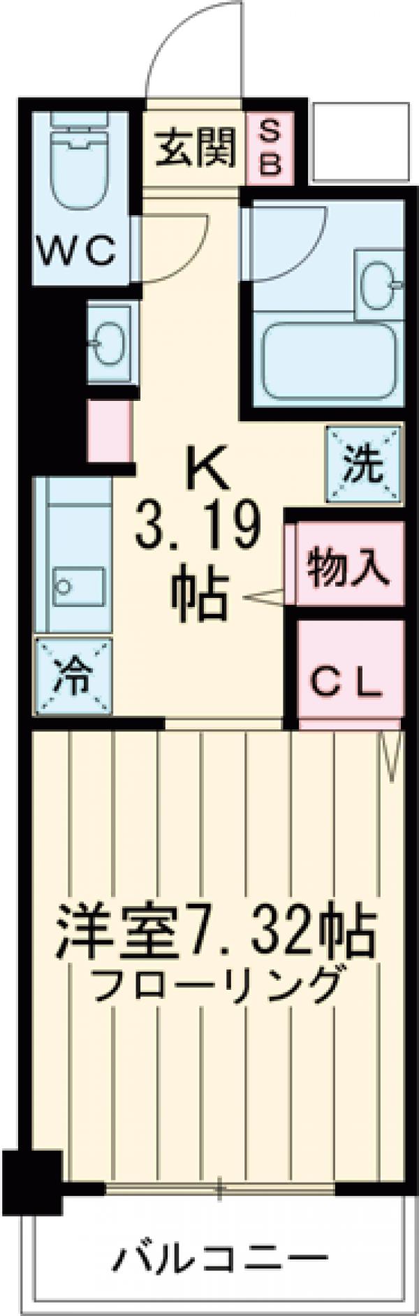 ART赤羽の間取り