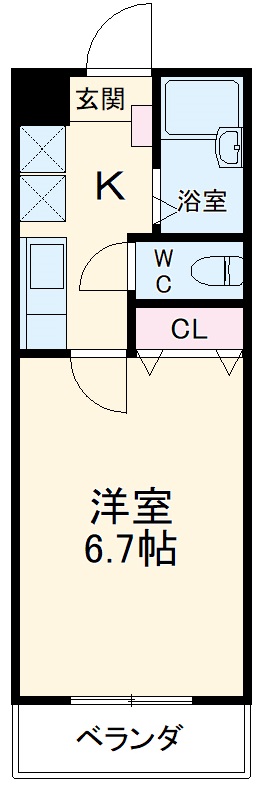 JC SOUTH SHIKI 295の間取り