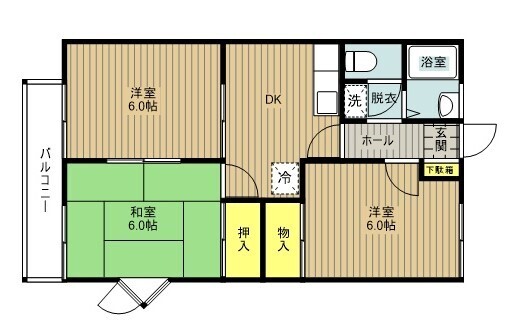 グランハイム宮沢C棟の間取り