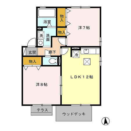 ラフィーネAの間取り