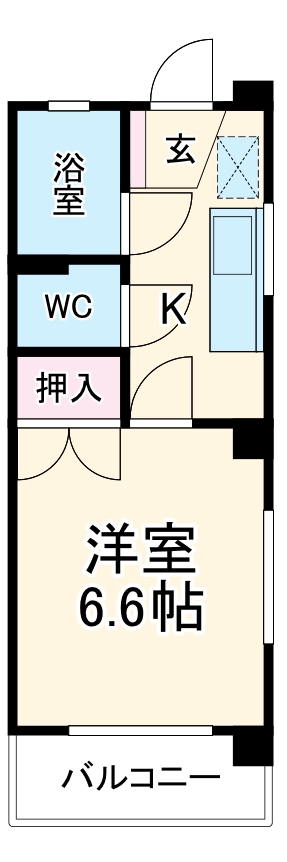 中村パークビルⅡの間取り