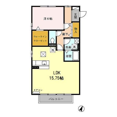 エアルアクティースⅡの間取り
