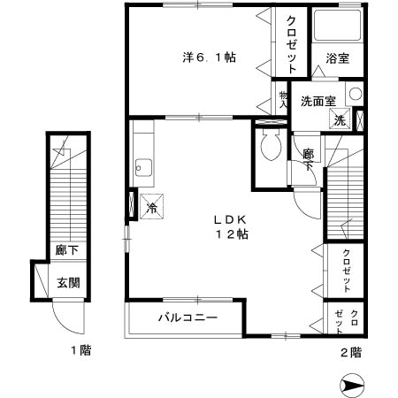 パークヒルズの間取り