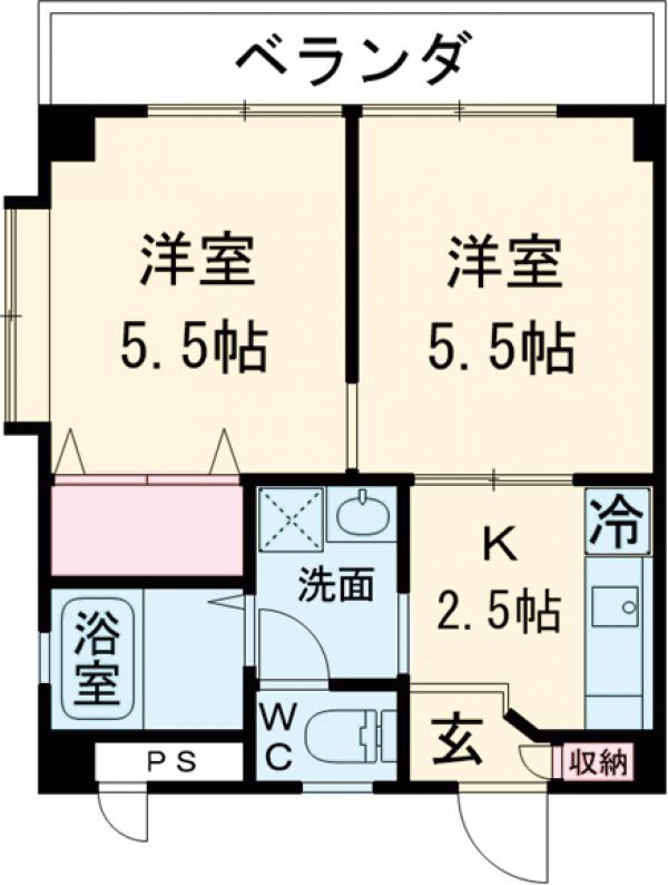 ベルグラビアタカハシの間取り