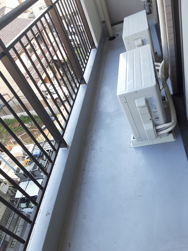 12/25 バルコニー