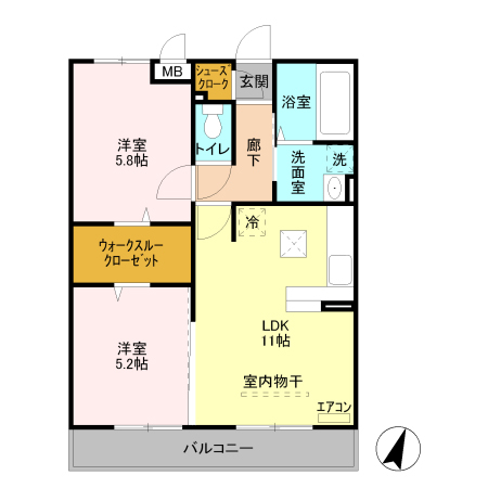 ルーエ本郷の間取り